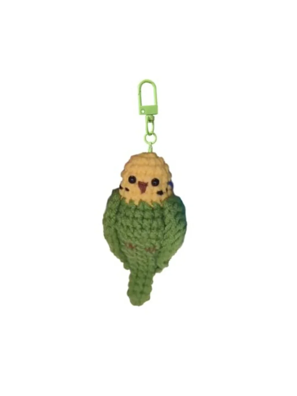 Handmade Crochet Bird Keychain Parrot Bag Pendant Car Accessory Gift